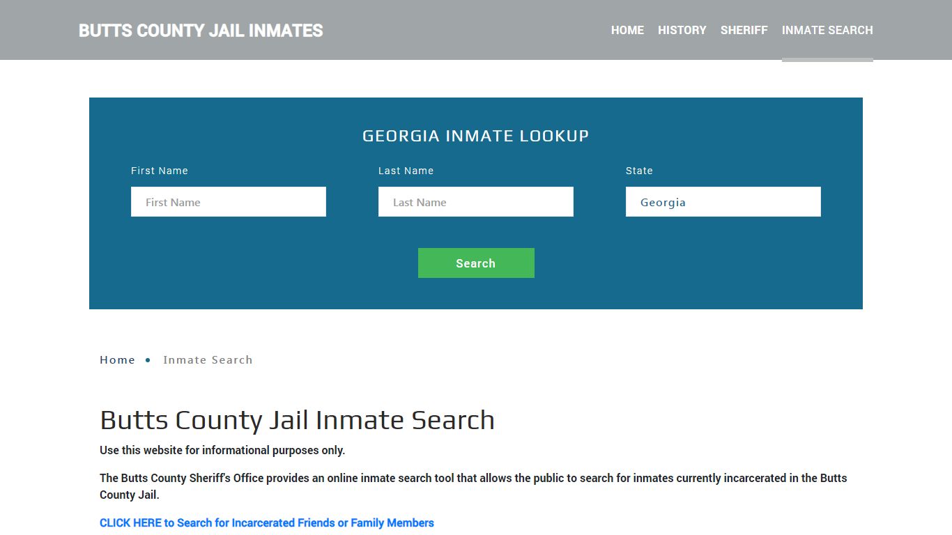 Butts County, GA Detainee Lookup