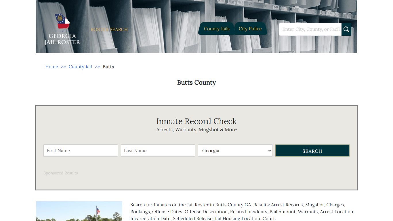 Butts County - Georgia Jail Inmate Search